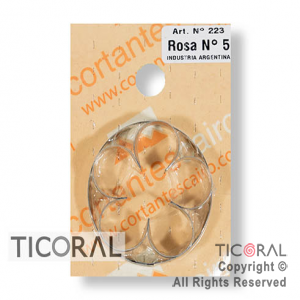 CORT C 223 ROSA N.5 HOJALATA x 1